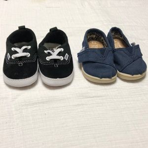 Baby shoes , vans and toms
